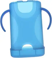 EHJRE Travel-Friendly Kids Snack Holder for Juice Bags, blue