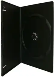 7Mm Slim Black Single CD/DVD Case, 50 Pieces Pack.