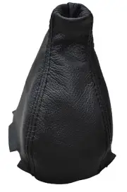 FITS VOLVO V70 GEAR STICK LEATHER GAITER SHIFT BOOT 2000-2007 BLACK STITCH (for: Volvo)