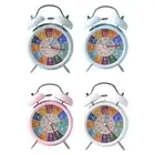Matte Twin Belled Alarm Clock with Backlight, Loud Alarm Waking Calls Clocks
