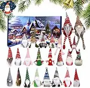 2025 New Christmas Gnome Advent Calendar, 24 Pack Gnome Decor Christmas Countdown Calendar, 24 Days Countdown to Christmas Ornament Dwarf Doll, Christmas Holiday Home Decoration