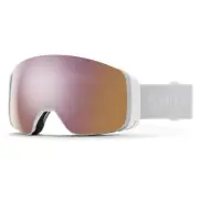 Smith 4D Mag Snow Goggles, White Vapor Frame, ChromaPop Everyday Rose Gold Mirro