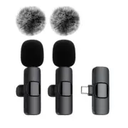 Wireless Lavalier Mic - Mini Audio Video Recorder for Mobile & Laptop