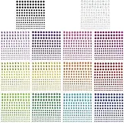 Meafeng Gem Stickers, 14 Colors, Self Adhesive, Bling Rhinestone Jewels, Stick on Gems for Face Makeup, Body, Nails, Festivals, Crafts, Weddings Embellishments (14 Sheets, 2310 PCS)