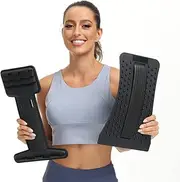 Back Stretcher Device,Back Massager for Bed & Chair & Car,Multi-Level Back Cracker,Breaker,Bender Board,Lumbar Support Stretcher, Lower ,Mid and Upper Muscle Tension Pain Relief (Coarse Massage Board)