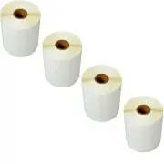 4 Rolls 750/R 4X2 Direct Thermal Labels for Zebra 2844 Eltron Rollo Printers