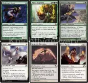 MTG Human [Green White] Deck - Slagwurm - Ascetic 60 Cards- Magic The Gathering