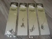 24 Snelled Laker By Eagle Claw Bait Holder BaitHolder Fishing Hooks Size 8