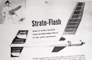 Air Trails STRATO-FLASH PLAN + CONSTRUCTION ARTICLE 36" 1/2A FF Model Airplane