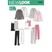 New Look Sewing Pattern 6142 N6142 Misses' & Men's Separates