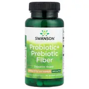 Swanson, Probiotic + Prebiotic Fiber, 60 Vegan Capsules