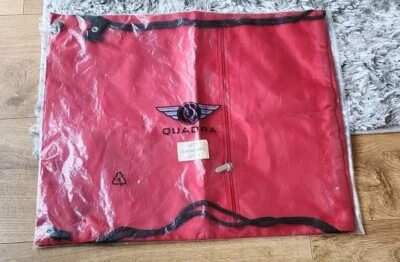 Quadra Premium Gymsac Drawstring Bag Zipped Compartment Gym Bag (QD71) Red New