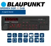 Blaupunkt Bremen SQR 46 DAB retro car stereo with Bluetooth DAB USB & AUX input