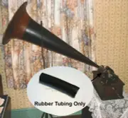 Cylinder Phonograph Horn Connector ONLY Tubing ~ Edison Columbia & other brands