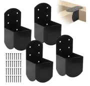 4 Pcs Pergola Roof Mount Brackets Heavy Duty Post and Beam Connector Bracket