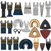 120 Pcs Oscillating Multitool Blades Accessories Kits Compatible with Bosch, Chicago, Craftsman, Dremel, Fein, Harbor Freight, Milwaukee, Porter Cable, Ridgid, Ryobi, Rockwell XG1201