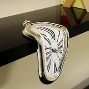 Surreal Melted Twisted Roman Numeral Wall Clocks Surrealism Style Clock Home Accessory Distorted Wall Watch Decor