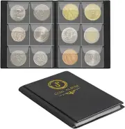 Coin Album Coin Holder Coin Collection Book for Half /Small Dollar 60 Pockets