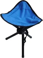 AIMALL Outdoor Folding Chair Small Stool, Portable Fishing Beach Chair, Compact Mazar Folding Stool, Lightweight, Heavy-Duty, Easy Carry
