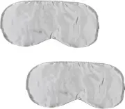 Pack of 2 Silk Sleep Mask Smooth Soft Eye Mask Double-Sided Eye Mask Adjustable
