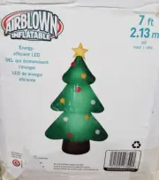 Gemmy 7ft Christmas Tree w/ Decoration Holiday Inflatable