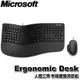 【MR3C】含稅 Microsoft 微軟 人體工學 有線鍵盤滑鼠組 Ergonomic Desktop