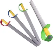 Foam Sword for Kids, 4PCS 21in Long Eva Foam Sword Toy, Safety Soft Waterproof Cosplay Sword, Foam Swords for Kindergarten Performance Props