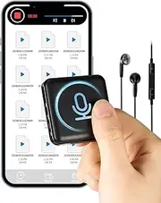 128 GB Mini Dictaphone Magnetic Recording Device with Voice Recognition 160 Hours Recording 1536kpbs Voice Recorder with Noise Reduction for Lectures, Meetings, Interviews, Class (128GB)