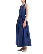 Emporio Armani Taffeta Cutout Maxi Dress
