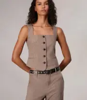 Rag & Bone Mariana Plaid Vest size 2 bnwt