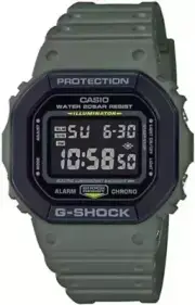 Casio Men's G-Shock Digital Green Resin Watch DW-5610SU-3DR