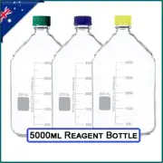 PREMIUM Glass Reagent Bottles GL45 Screw Cap 3 colours Borosilicate Glass 5000ml