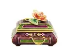 2005 Estee Lauder Jay Strongwater Solid Perfume Compact "Fragrant Treasures"