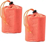 Yardwe 2pcs Hiking Thermal Thermal Emergency Emergency Camping Foldable Nylon Pe Aluminum Film or