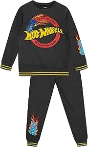 [Hot Wheels] Sweatshirt and Jogging Bottoms Set, Sweatshirt and Jogging Bottoms Set for Boys, Children's Clothing for Boys, Ages 3 to 13 Years