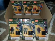 Brand NEW Mega Construx Halo Infinite Set Of 6 Mini Figures 2020 + Store Display