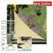 Elegant 9' x 11' x 14.2' Triangle Sun Shade Sail - Perfect for Weddings & Events