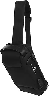 [CLISPEED] Male Chest Bag Theft Sling Backpack with Code Lock Lightweight and Breathable Design for Travel and Outdoor Activities for Sports Enthusiasts