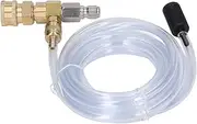 Chemical Injector Set, Adjustable Stainless Brass, with 9.8 Feet Tube, Suitable for Pressure Washer 5000psi, Essential Accessories for Washing Machine Accessories