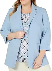 [Calvin Klein] Women's Plus Size Lux Open Jacket