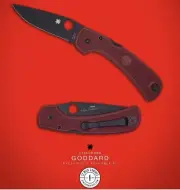 Spyderco St. Nick’s Knives Exclusive Goddard - Red FRN - Black 4V Blade