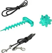 BESPORTBLE 1 Set Anchor Dog Rope Toys Doggie Toys Dog Stake Out Pet Supplies Leash for Puppy Dog Stake and Leash Small Dog Leash Dog Cable Dog Tie Out Cable Blue Abs