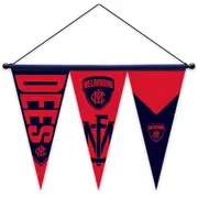 Melbourne Demons AFL Multi Pennant Wall Hanger Flag Bunting