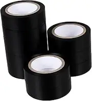 MUCKLILY Self-Adhesive Insulation Tape 18mm x 10m High Temp Electrical Tape Roll 10 Pack for Cable Repair Bundling
