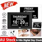 10'' LED Digital Day Clock Calendar Dementia Date Week Month Year Time Wall A+