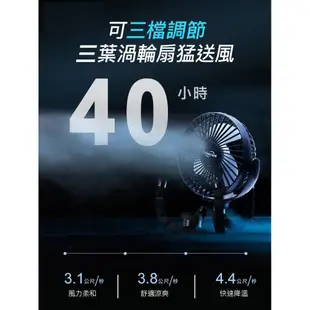 免運費中秋節可超取 露營神器 百夾電扇 好攜帶 頂級防水 省力輕巧 6吋 夾扇 八爪扇 居家 露營辦公球賽(演唱會)