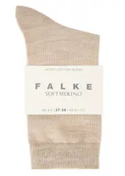 Falke Soft Merino Wool-blend Socks - Beige - 3 3