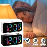 Digital Clock Ultra Loud Alarm Clock with 7 Color NightLight RGB Digital Clock-☮