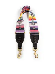 Studded Striped Bag Strap