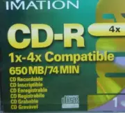 IMATION CD-R 1x-4x Compatible 650 MB / 74 MIN Compact Disc Recordable NEW Sealed